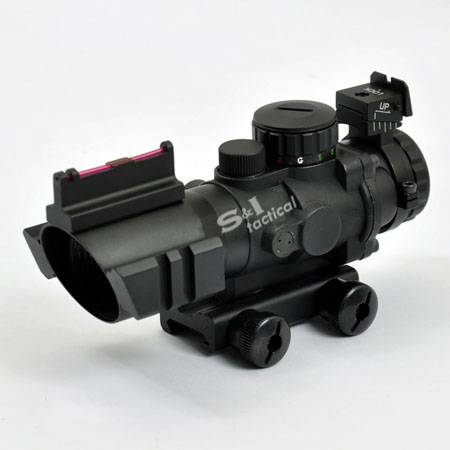Sniper 4X32 Scope Illuminated Red/Green/Blue Reticle